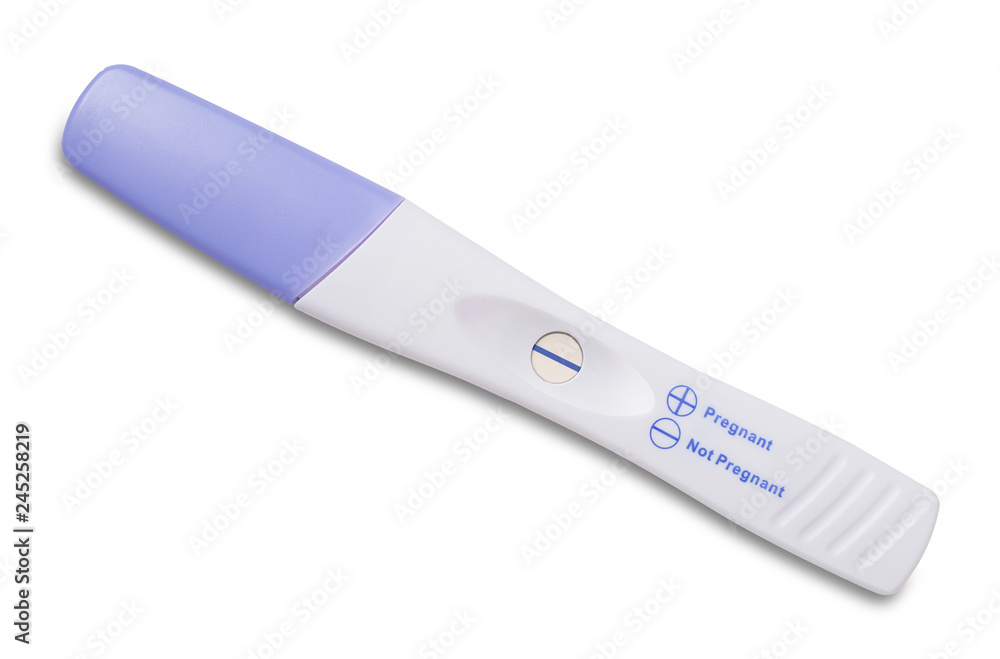 Picture of a pregnancy test with not pregnant results Picture of a pregnancy test with not pregnant results