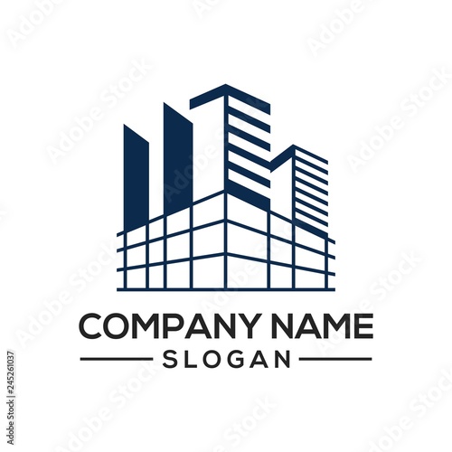Building construction design to be used as a logo icon template for business constructors and more.