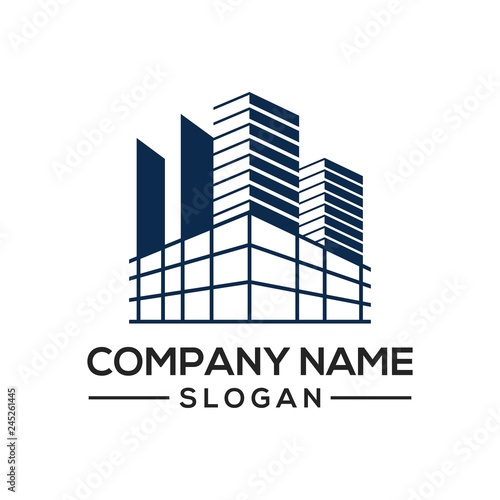 Building construction design to be used as a logo icon template for business constructors and more.