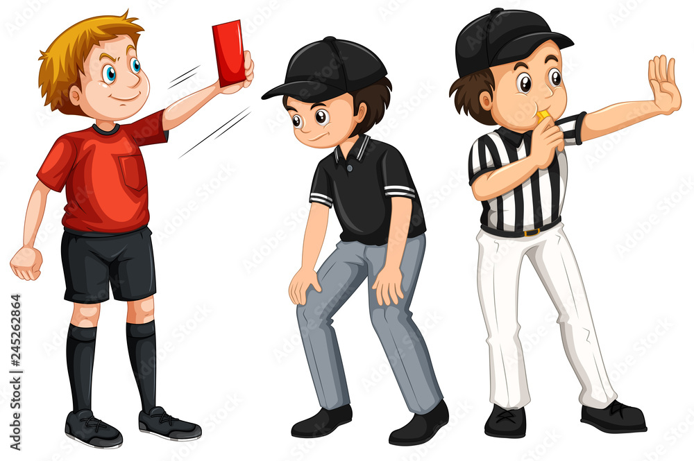 Set of referee character Set of referee character