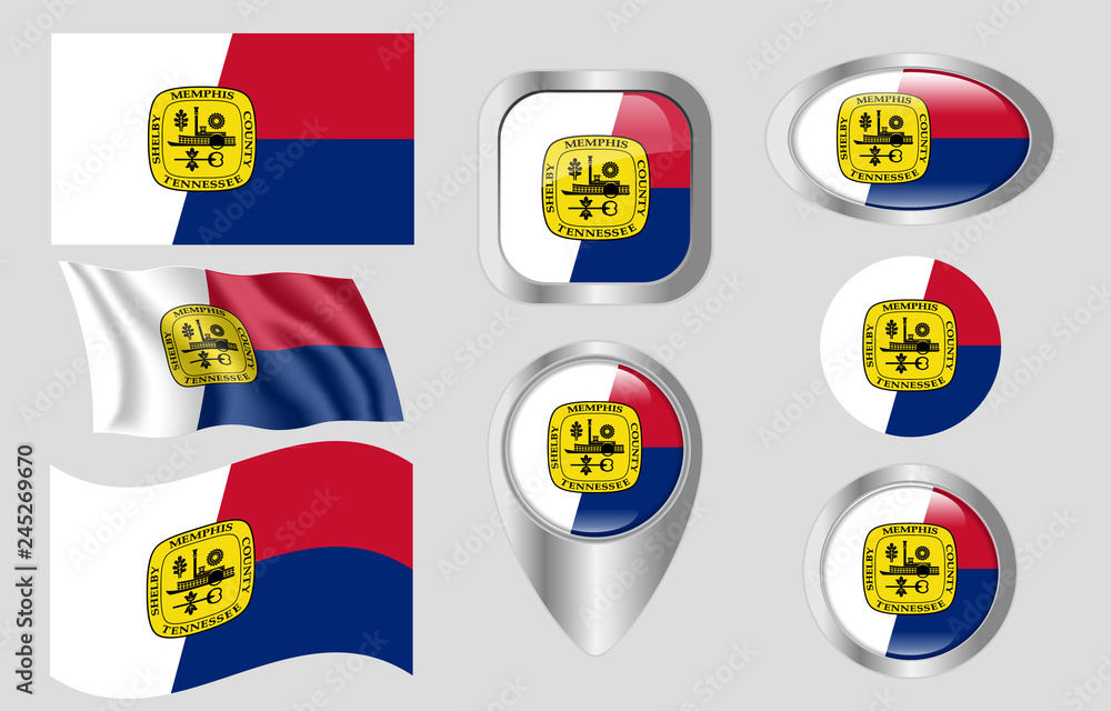 Obraz premium Flag of Memphis, Tennessee