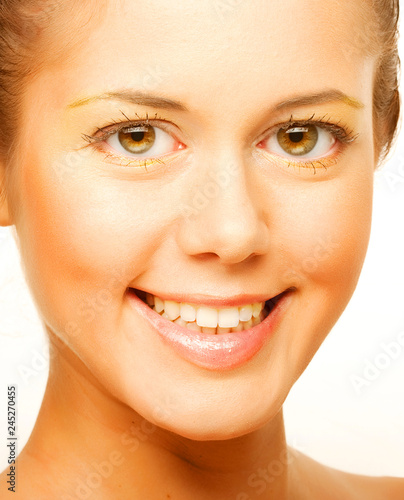 woman with health skin of face