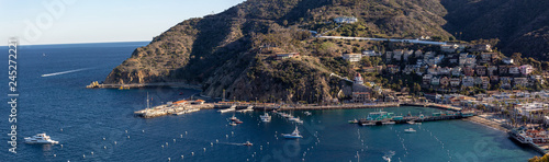 Photos Avalon harbor on Catalina Island, late afternoon