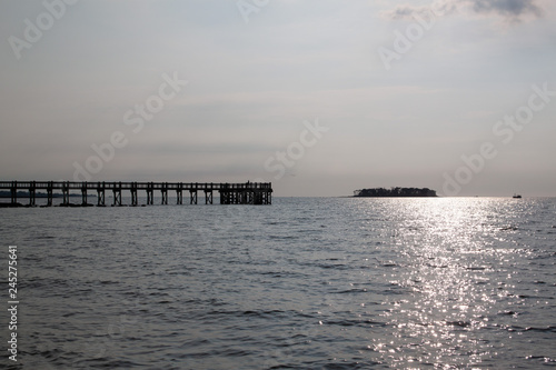 pier at sunset