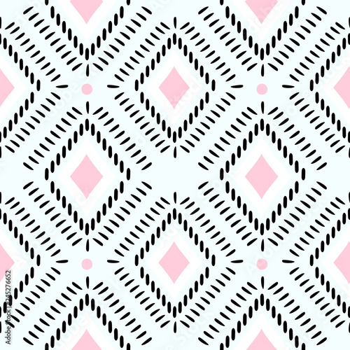 Ethnic tribal seamless pattern vector illustration, mandala abstract, ancient stripes aztec african style background vintage. Elegant retro ready fro print.