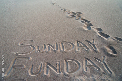 Sunday Funday Written in the Sand
