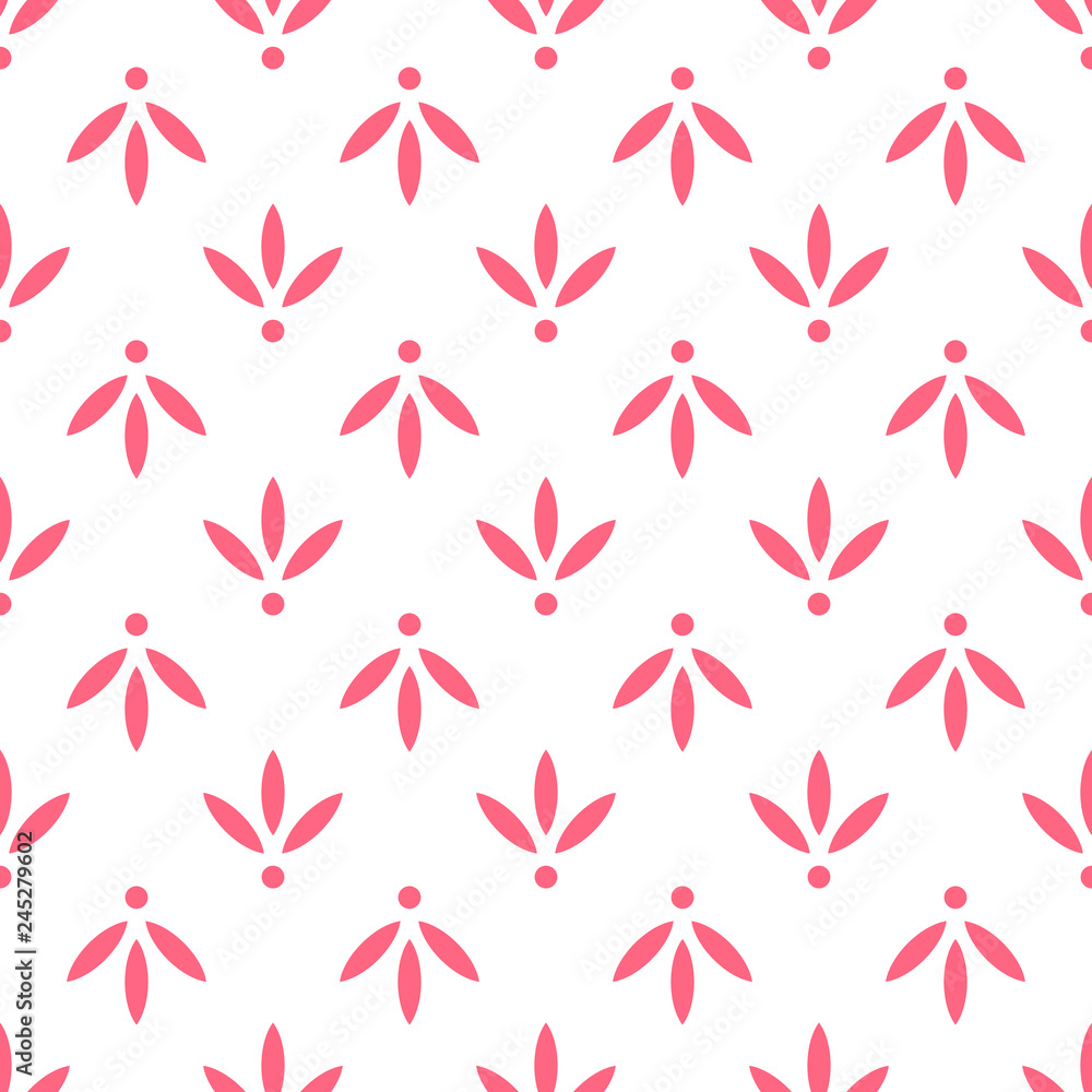 Vector seamless pattern of abstract geometric flower. Vector seamless pattern of abstract geometric flower.
