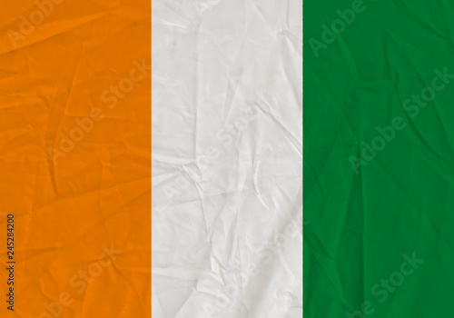 cote d'ivoire - Ivory Coast grunge flag