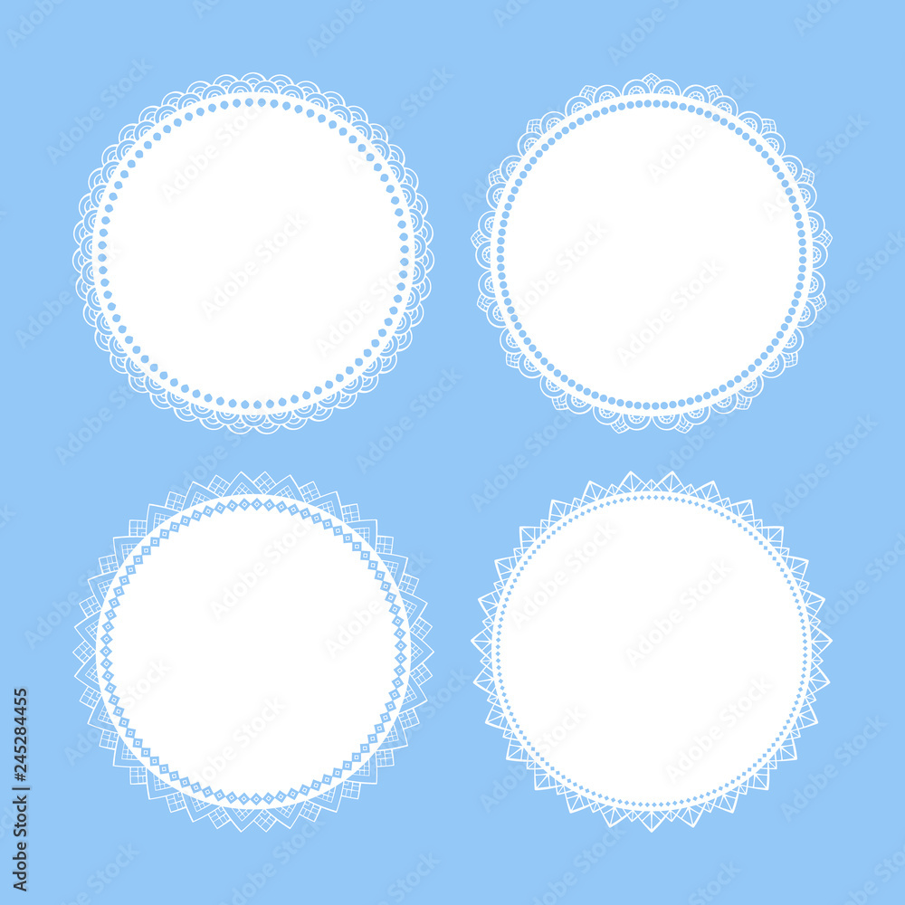 Round lacy backdrops set Round lacy backdrops set