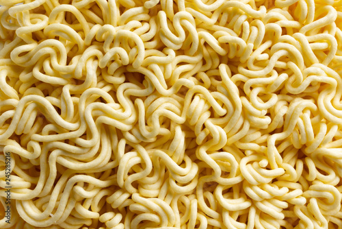 instant noodles or dried noodles as background