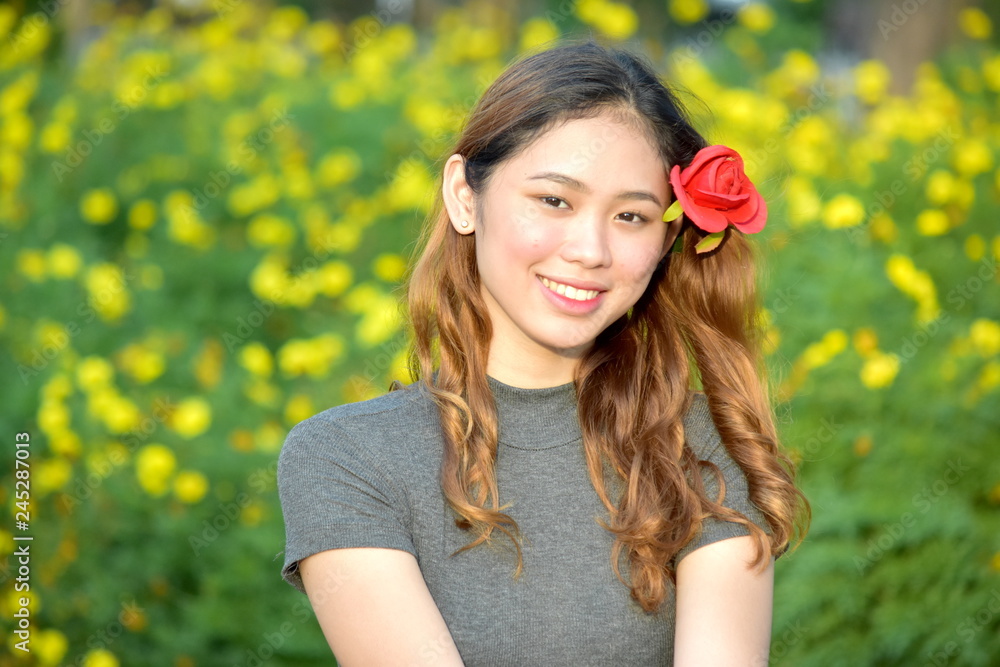 Smiling Pretty Filipina Female Smiling Pretty Filipina Female