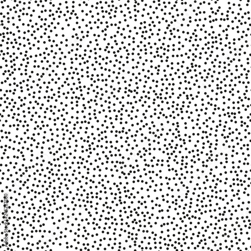 Pointillism middle density seamless dots pattern. Abstract monochrome halftone. Just drop to swatches and enjoy EPS 10