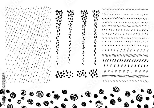 手書きの素材　背景　装飾