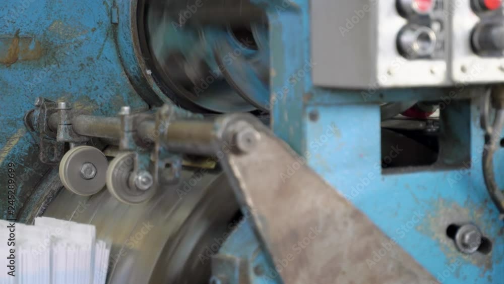 Packages for medical instruments are made on the machine.
Packages for medical instruments are made on the machine.