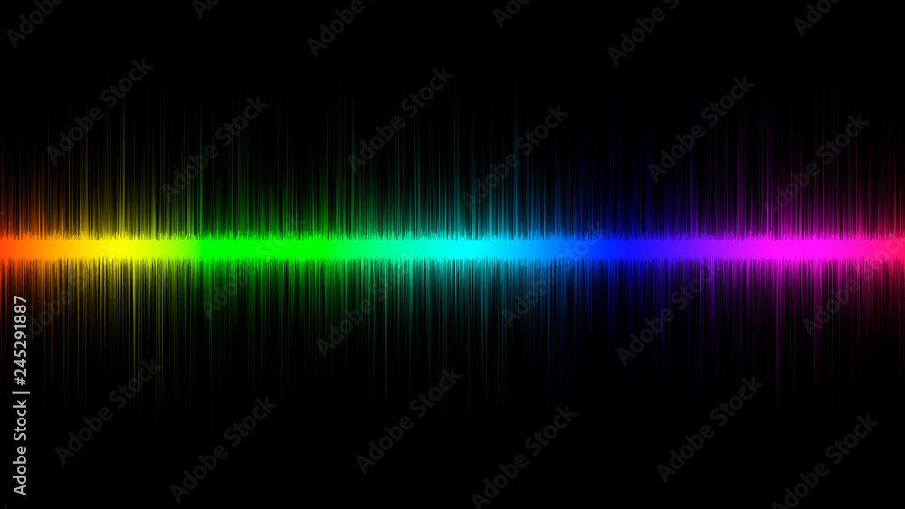 Abstract colorful light wave backdrop