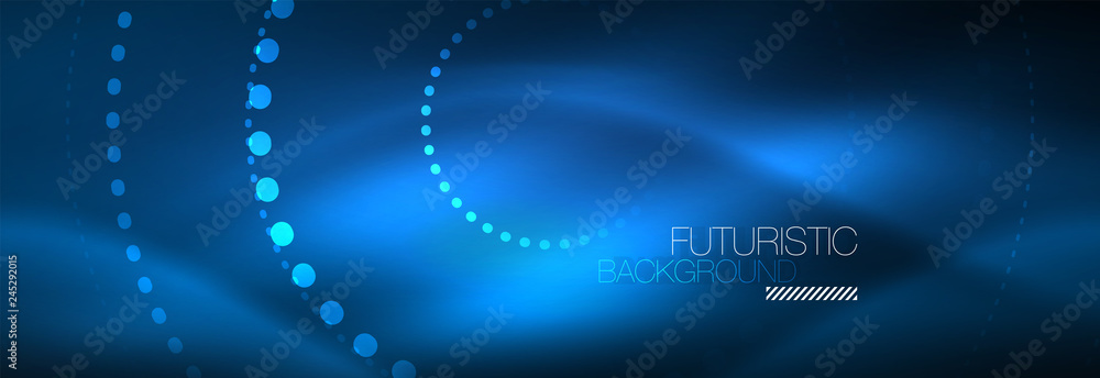 Glowing neon circle line dots, round line design, abstract style on black background. Neon abstract round circles Magic neon lights and glowing dots Glowing neon circle line dots, round line design, abstract style on black background. Neon abstract round circles Magic neon lights and glowing dots