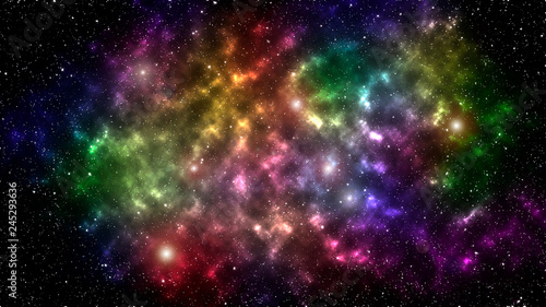 Fototapeta Naklejka Na Ścianę i Meble -  Beautiful constellation backdrop. Abstract colorful constellation background. Art space texture. 