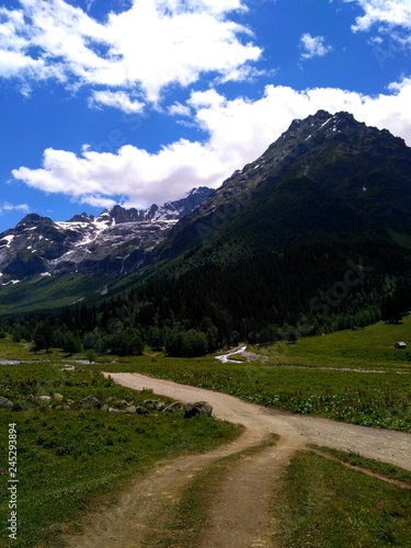 landscape in the mountains