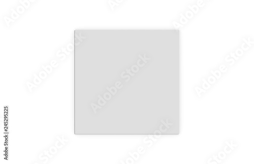 Blank white mock up template for business card, invitation car, greeting card, flyer and brochure, stack of papers on white background, 3d illustration © devrawat21