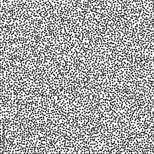 Pointillism middle density seamless dots pattern. Abstract monochrome halftone. Just drop to swatches and enjoy EPS 10