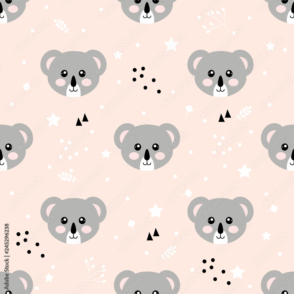 Cartoon coala seamless pattern Cartoon coala seamless pattern