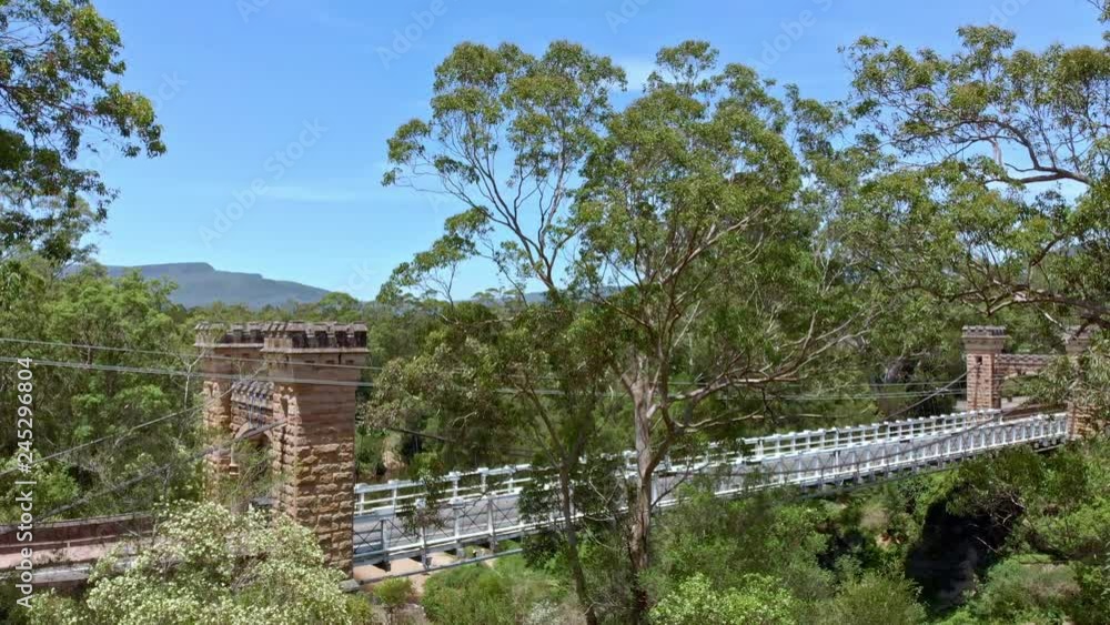Kangaroo Valley Suspension Bridge Hampden Bridge. One of only a few