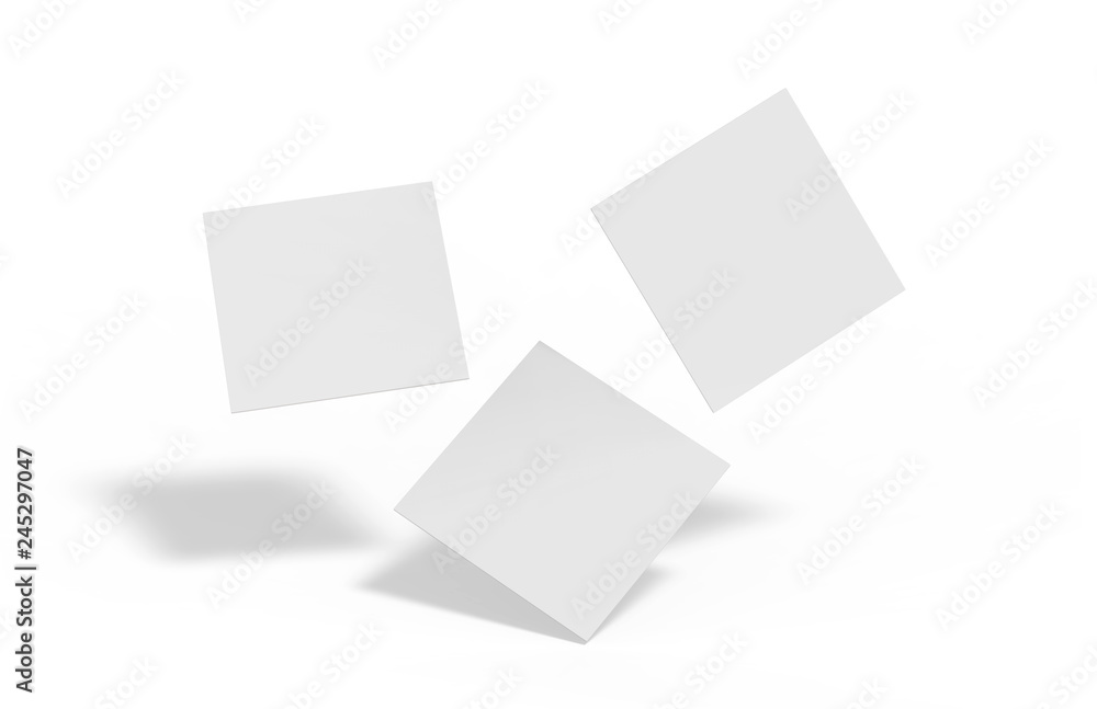Blank white mock up template for business card, invitation car, greeting card, flyer and brochure, stack of papers on white background, 3d illustration Blank white mock up template for business card, invitation car, greeting card, flyer and brochure, stack of papers on white background, 3d illustration