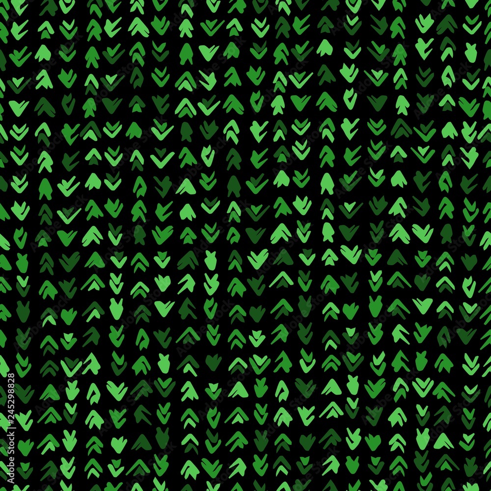 Abstract Doodle Technology Seamless Pattern. Shiny Green Hand Drawn Elements on Black. Vector Background Illustration Abstract Doodle Technology Seamless Pattern. Shiny Green Hand Drawn Elements on Black. Vector Background Illustration