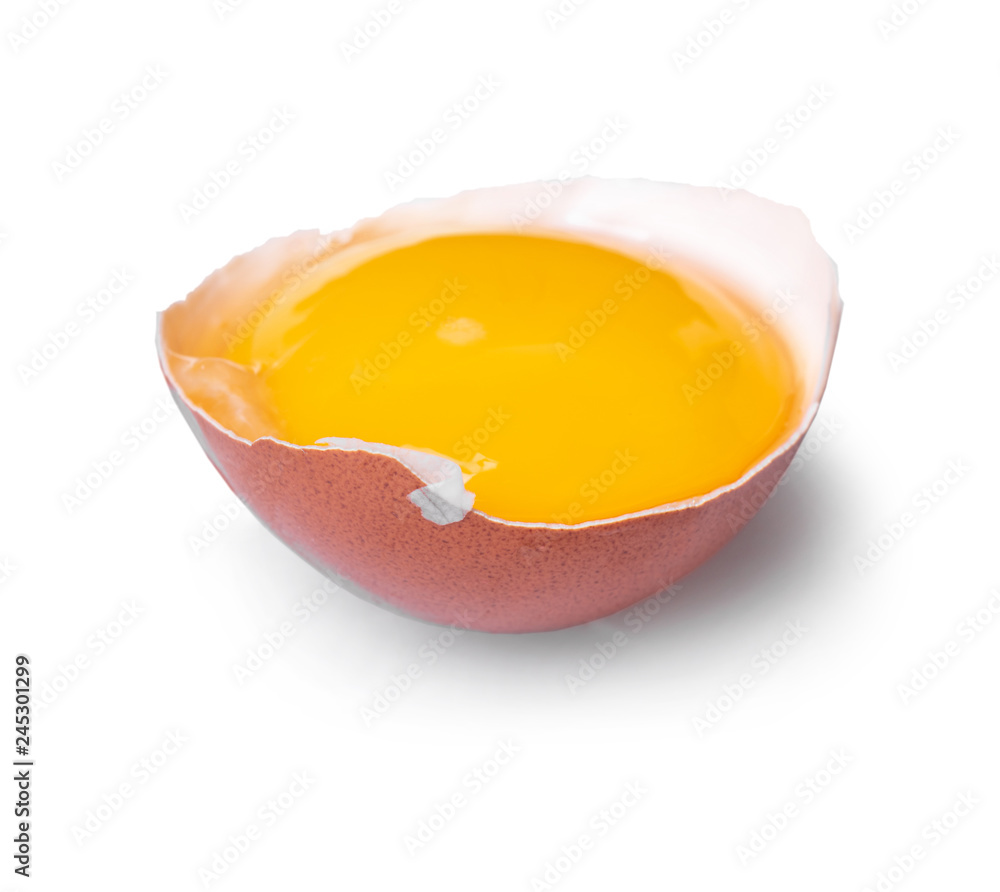 broken chicken egg
