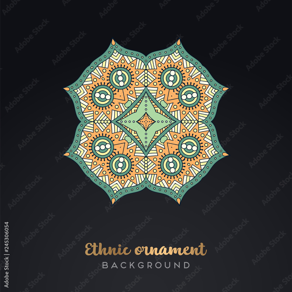 Vector indian Mandala Vector indian Mandala