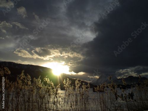 Sonnenuntergang Grimming