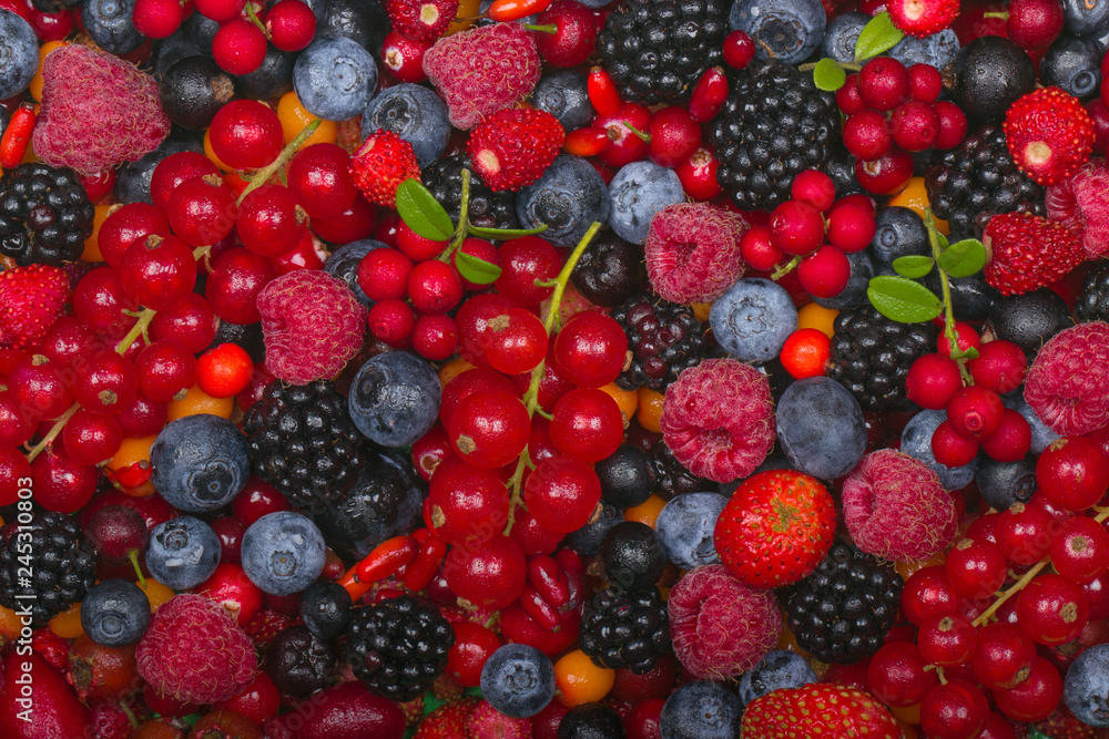 various berries background various berries background