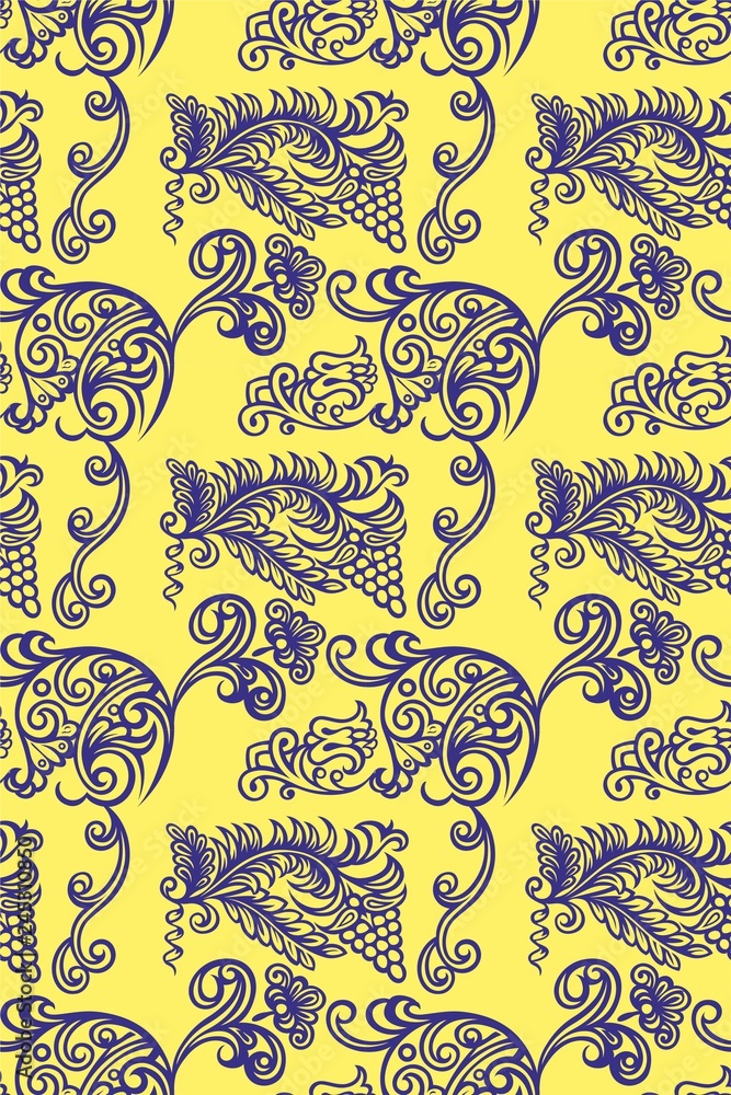 Seamless Old Russian pattern. Use as tiled pattern, background ...