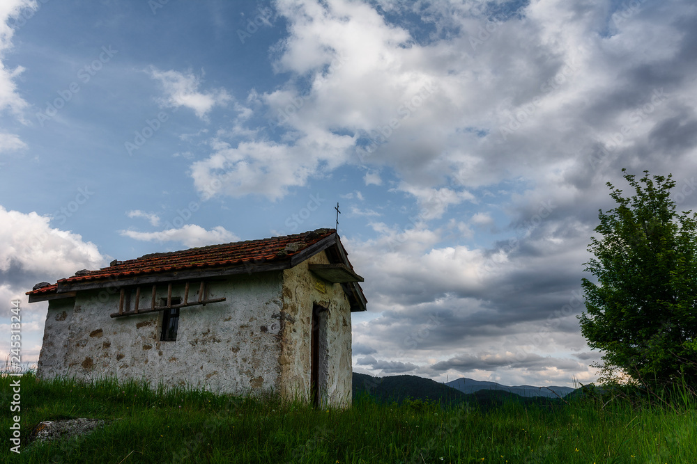 small chapel in the mountain small chapel in the mountain
