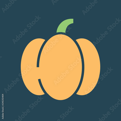 Silhouette icon pumpkin