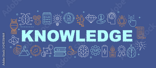Knowledge word concepts banner