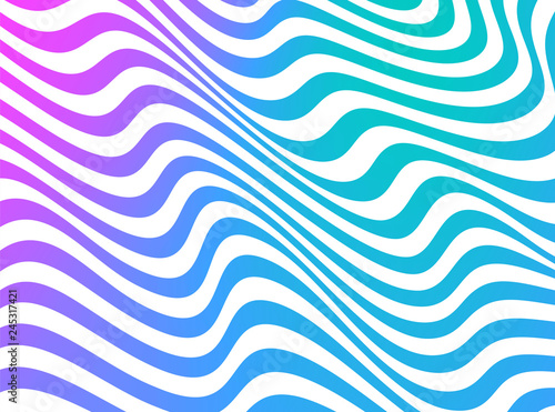 Abstract wave colorful background in vector.