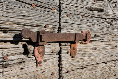 Wallpaper Mural ancient wooden door with latch Torontodigital.ca