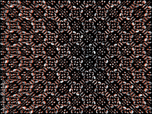 dark ornament with anaglyph effect