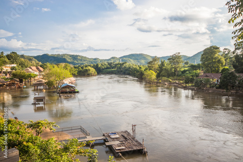 The River Kwai passes through the middle of the valley. © Tony Ruji