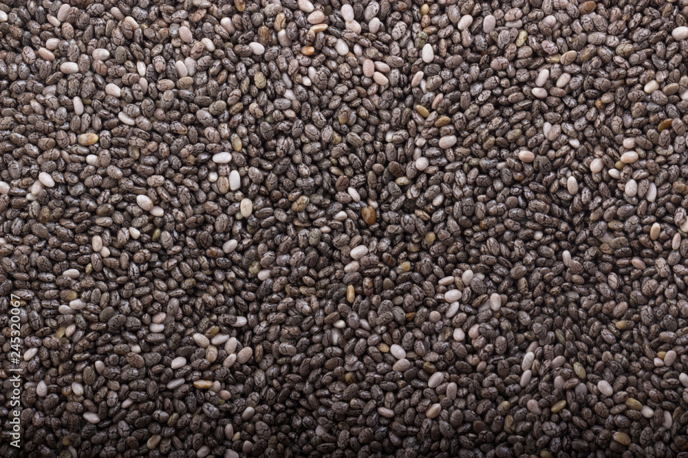 fresh chia seeds background