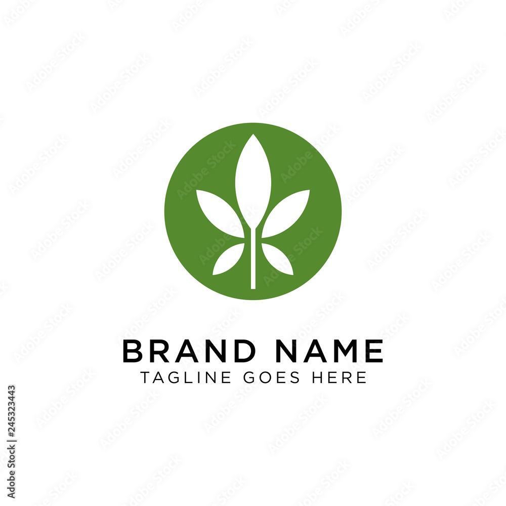 Cannabis Logo Design Inspiration, Vector illustration