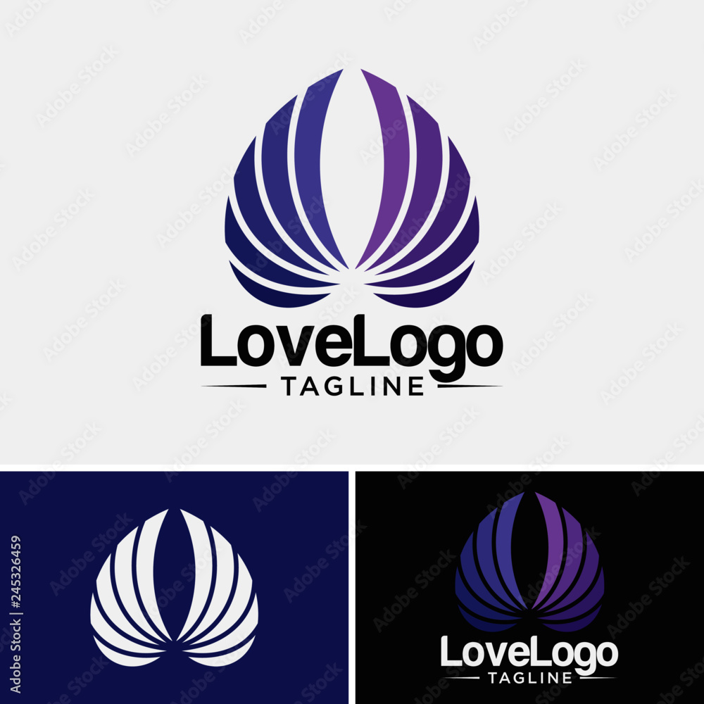 Creative Love logo design Image