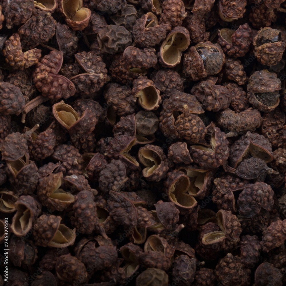 Sichuan peppercorn background Sichuan peppercorn background