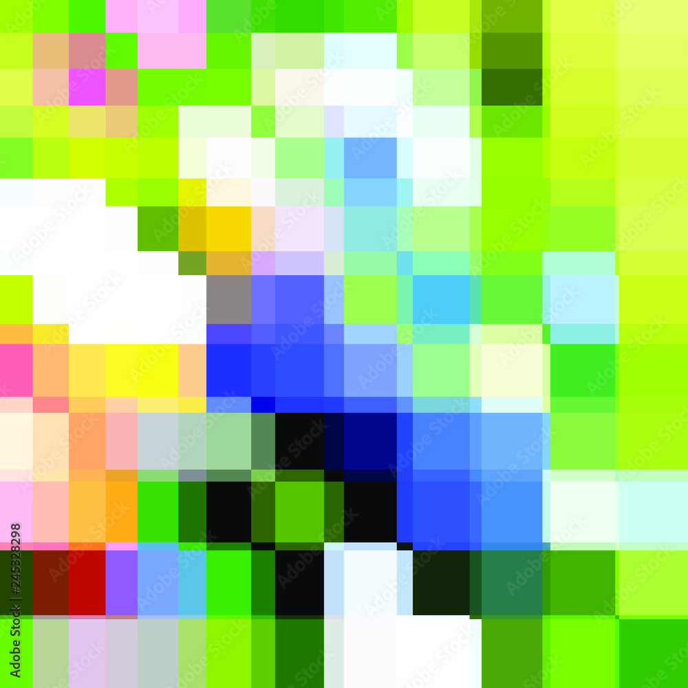Chaos of colored figures
Chaos of colored figures