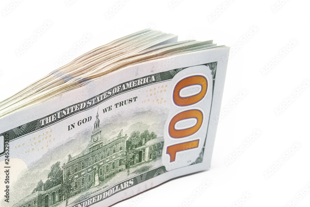 business dollar money on white background business dollar money on white background