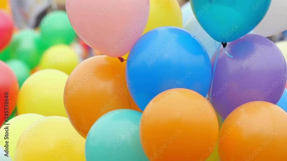 Lot of colorful balloons in the air. Lot of colorful balloons in the air.