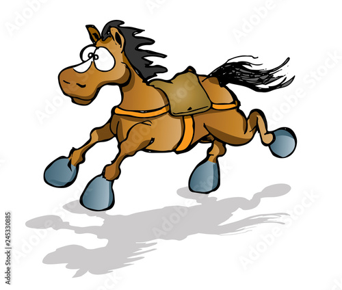 Horse galloping