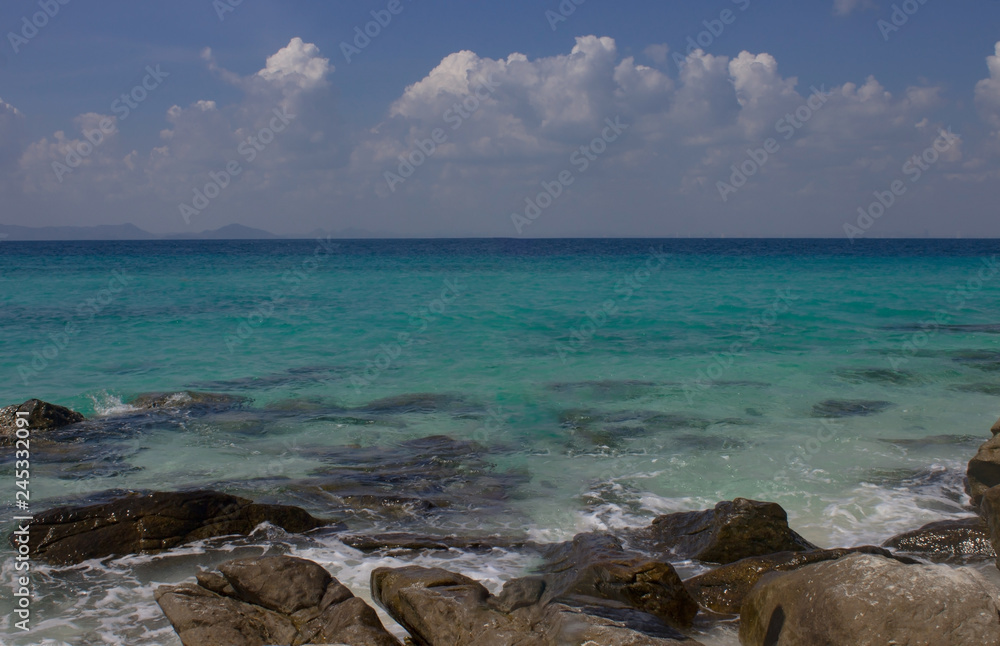 stones and sea background