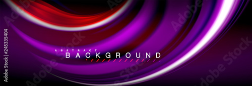 Blurred fluid colors background, abstract waves lines, mixing colours with light effects on light backdrop. Vector artistic illustration for presentation, app wallpaper, banner or posters